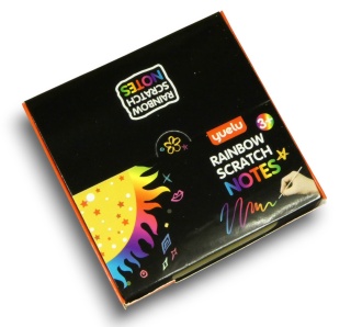 Magiczne karteczki do zdrapywania patyczki szablony Rainbow Scratch Notes