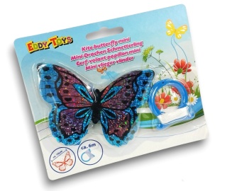 Mini latawiec motylek dla dzieci linka dług 6m EDDY TOYS Butterfly
