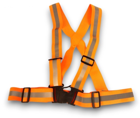 Odblaskowe szelki do biegania na motor rower