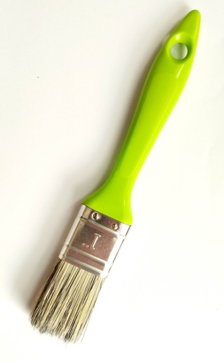 Pędzel płaski do lakieru do drewna z rączką polipropylenową szer 1 cal