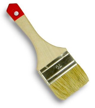 Pędzel płaski prosty szer 70 mm - włosie dług 38 mm - malarski uniwersalny