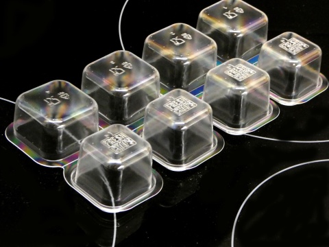 Pojemniki organizacyjne 5x5x5cm na drobiazgi, leki, śrubki, żetony - 100szt