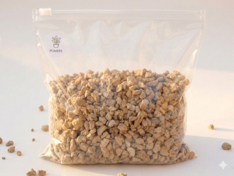 Pumeks 3-8 mm 1L Mineralne Podłoże do Kaktusów Sukulentów Drenaż BIMS PEMZA