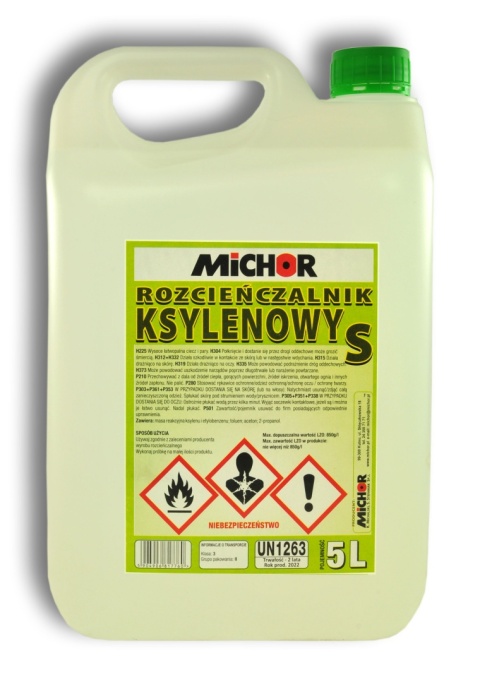 Rozcieńczalnik ksylenowy 5 L - rozpuszczalnik do farb, żywic i lakierów