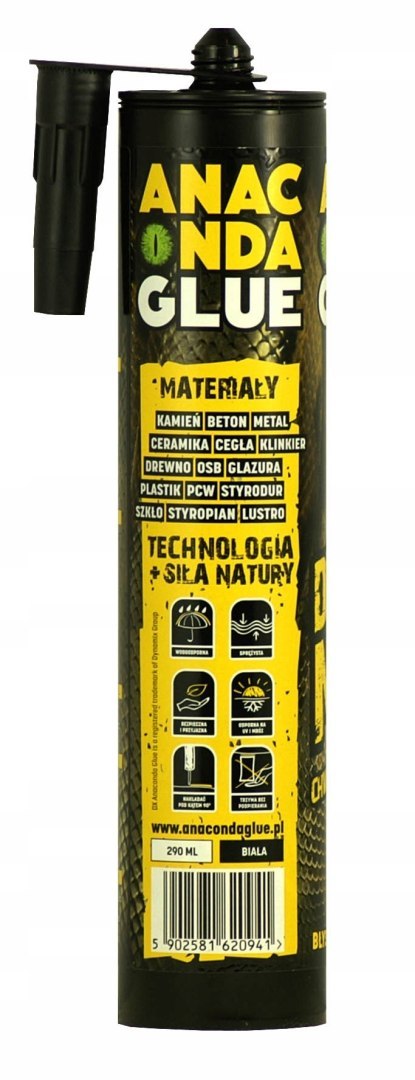 SUPERMOCNY BŁYSKAWICZNY KLEJ ANACONDA 290ml BIAŁY