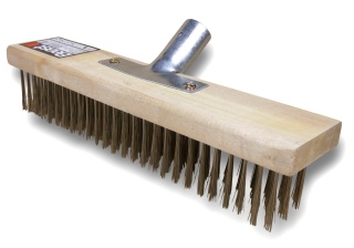 SZCZOTKA DRUCIANA DO SZOROWANIA DO KOSTKI MOCNA BEAST 30x6cm stalowy włos