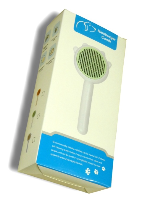 SZCZOTKA SAMOCZYSZCZĄCA DLA PSA KOTA Wyczesywanie SIERŚCI 20×9cm