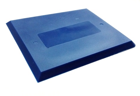 SZPACHELKA DO SILIKONU KWADRATOWA trapezowa granatowa 85 x 85 x 4,2mm