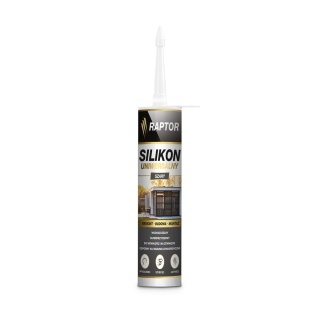 Silikon uniwersalny octowy RAPTOR szary 280 ml sky