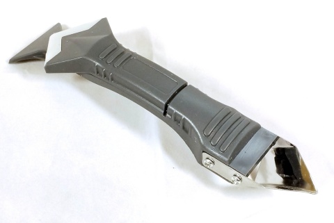 Szpachelka, skrobak do wycinania i kładzenia fugi silikonowej 3w1