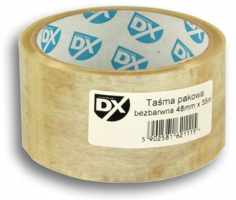 Taśma Pakowa Kauczukowa DX bezbarwna 48x35mb
