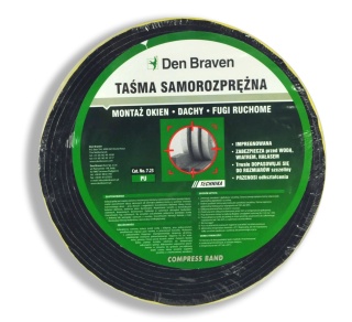 Taśma samorozprężna COMPRESS BAND Den Braven szer 10mm rolka 8 mb