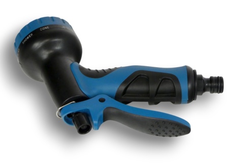 Wąż Ogrodowy Elastyczny Rozciągliwy 30m Pistolet Wieszak Mosiężne Złączki