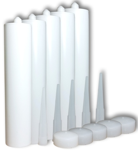 Zestaw do silikonu 5x Kartusz 5x Tłoczek 5x Aplikator - komplet 15 el.