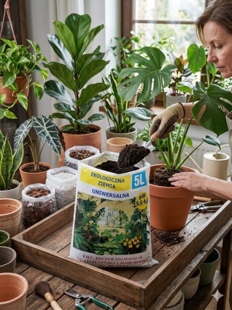 Ziemia Uniwersalna 5L Podłoże do Kwiatów Warzyw Roślin pH 5,5-6,5