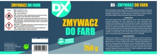 Zmywacz do farb i lakierów emulsja drewno metal szkło beton 750g mocny DX