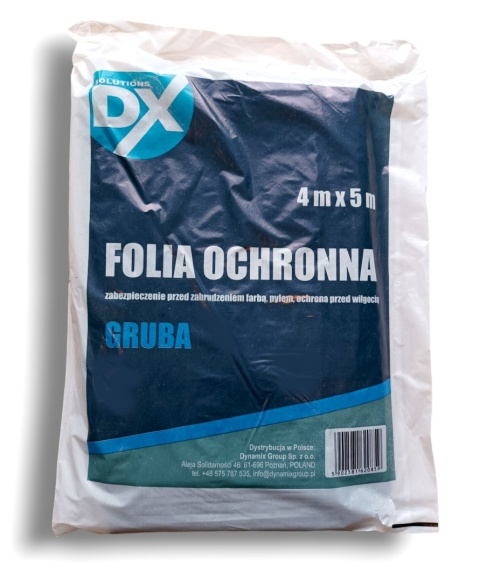 DX Folia malarska GRUBA 4x5 m plandeka ochronna remont 20 m²