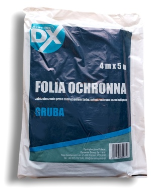DX Folia malarska GRUBA 4x5 m plandeka ochronna remont 20 m²