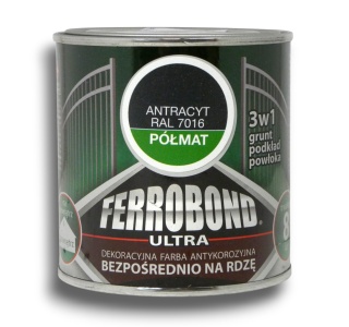 Farba antykorozyjna na rdzę Ferrobond Ultra 0,25L RAL7016 ANTRACYT półmat