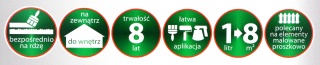 Farba antykorozyjna na rdzę Ferrobond Ultra 0,25L RAL9007 ANTRACYT młotkowy