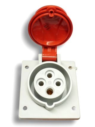 GNIAZDO SIŁOWE TABLICOWE SKOŚNE IEN 1643 TYP 16A 4p IP54