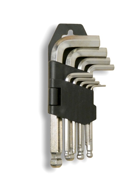 KLUCZE IMBUSOWE Z KULKĄ 1.5-10 MM CV 9 SZTUK dlugość 45-110mm