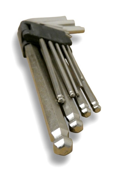 Klucze imbusowe z kulką BEAST 9el 1.5-10mm CrV zestaw długość 80-220mm