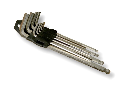 Klucze imbusowe z kulką BEAST 9el 1.5-10mm CrV zestaw długość 80-220mm