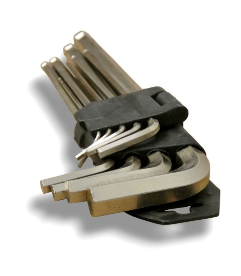 Klucze imbusowe z kulką BEAST 9el 1.5-10mm CrV zestaw długość 80-220mm