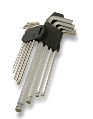 Klucze imbusowe z kulką BEAST 9el 1.5-10mm CrV zestaw długość 80-220mm