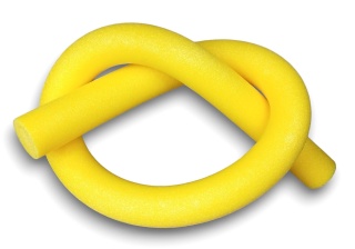 Makaron basenowy do nauki pływania 160cm średnica 6cm żółty