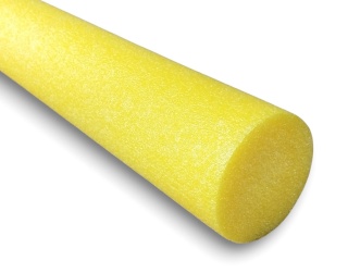Makaron basenowy do nauki pływania 160cm średnica 6cm żółty