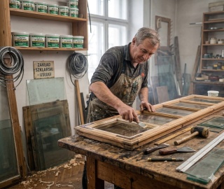 Naturalny kit szklarski na oleju lnianym malowalny nie pęka Den Braven 500g