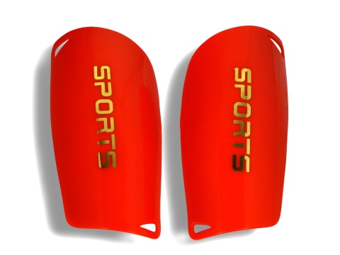 Ochraniacze piłkarskie SPORTS L 20x9 cm - lekkie, amortyzacja EVA, 3 kolory