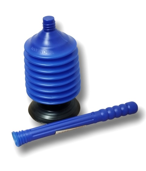 PRZEPYCHACZ DO RUR SYFONU WANNY ZLEWU WC 53,5x14cm mocna pompka