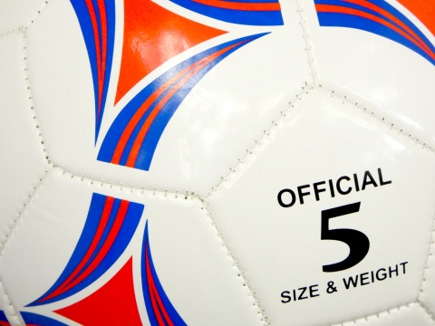 Piłka nożna 32 panele treningowa rekreacja wytrzymała mix kolorów rozmiar 5