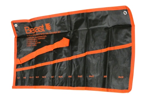 Płachta Organizer na klucze płaskie BEAST 12 kieszeni 6-32mm płachta 62x34