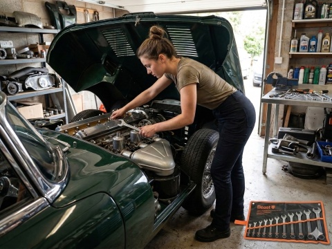 Płachta Organizer na klucze płaskie BEAST 12 kieszeni 6-32mm płachta 62x34