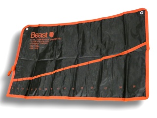 Pokrowiec Organizer na klucze płasko-oczkowe BEAST 17 kieszeni 6-32mm 73x42