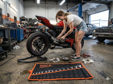 Pokrowiec Organizer na klucze płasko-oczkowe BEAST 17 kieszeni 6-32mm 73x42