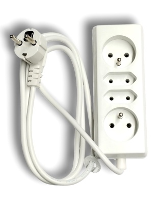 Przedłużacz Timex PS-472 1,5m 4 gniazda 2P 2PZ z uziemieniem biały
