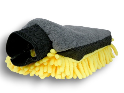 Rękawica Mikrofibra do Mycia Auta Felg Kurzu Mebli Okien Gruba Chłonna