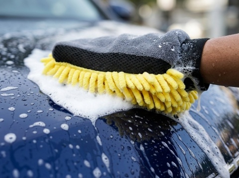 Rękawica Mikrofibra do Mycia Auta Felg Kurzu Mebli Okien Gruba Chłonna