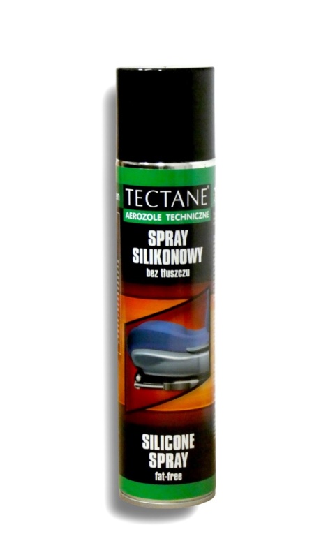 Smar silikonowy spray Tectane bez tłuszczu 400ml do gumy plastiku metalu