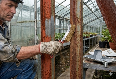 Szczotka metalowa druciana szczelinowa Beast stalowa prezycyjna - dług 25cm