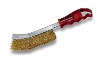 Szczotka metalowa druciana szczelinowa Beast stalowa prezycyjna - dług 25cm