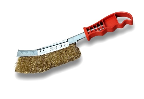 Szczotka metalowa druciana szczelinowa Beast stalowa prezycyjna - dług 25cm