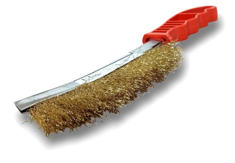 Szczotka metalowa druciana szczelinowa Beast stalowa prezycyjna - dług 25cm