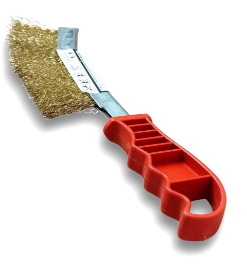 Szczotka metalowa druciana szczelinowa Beast stalowa prezycyjna - dług 25cm