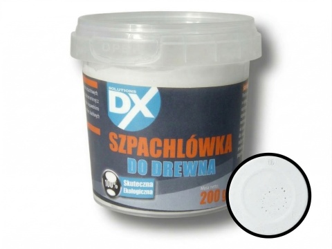 Szpachlówka do drewna DX - wypełnia ubytki, łatwa obróbka 200 g BIAŁA